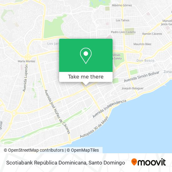 Scotiabank República Dominicana map