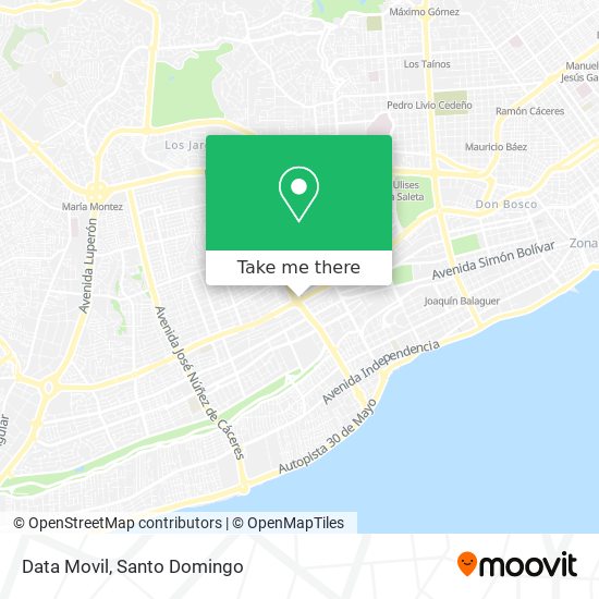 Mapa de Data Movil