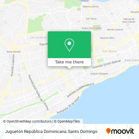 Juguetón República Dominicana map
