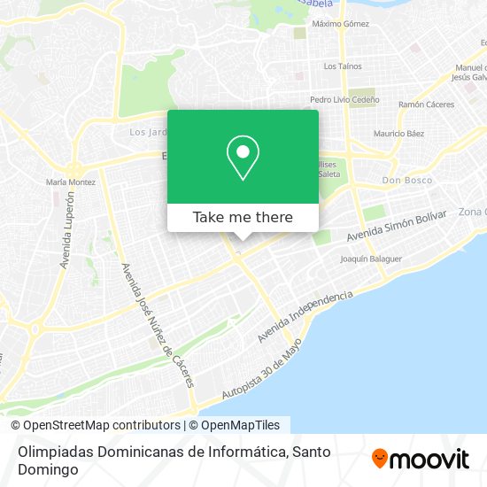 Olimpiadas Dominicanas de Informática map