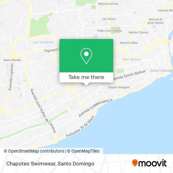 Chapoteo Swimwear map