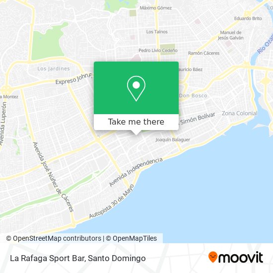 Mapa de La Rafaga Sport Bar