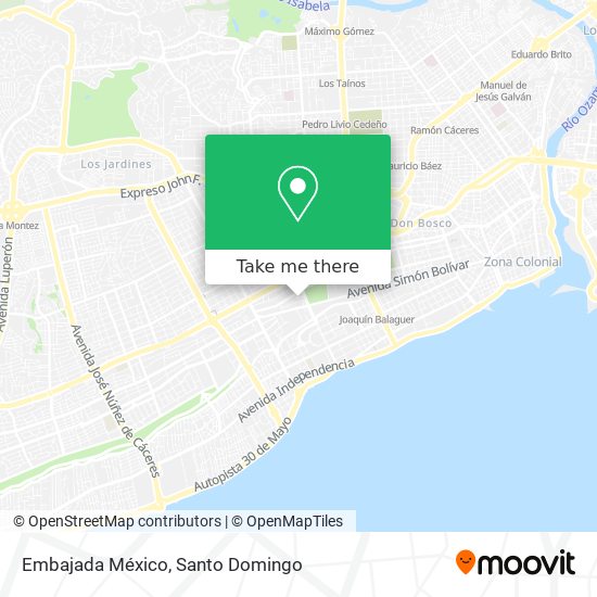 Embajada México map