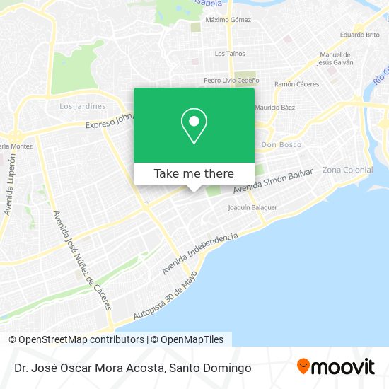 Mapa de Dr. José Oscar Mora Acosta