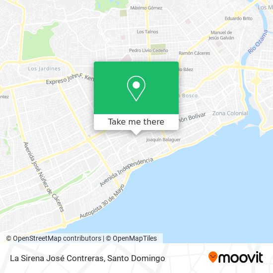 La Sirena José Contreras map