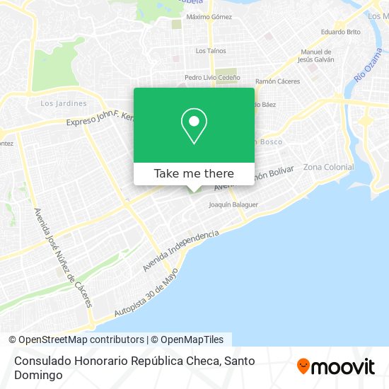 Consulado Honorario República Checa map