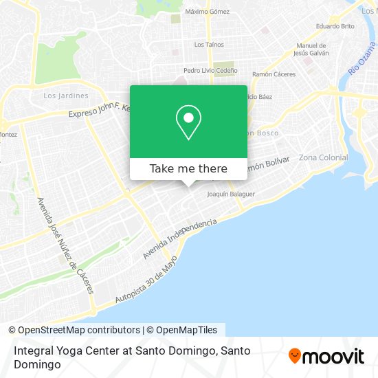 Mapa de Integral Yoga Center at Santo Domingo