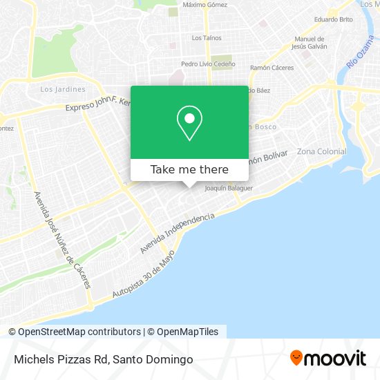 Michels Pizzas Rd map