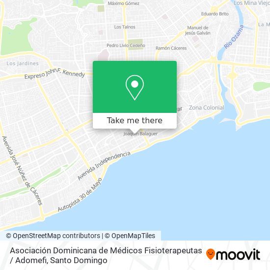 Asociación Dominicana de Médicos Fisioterapeutas / Adomefi map