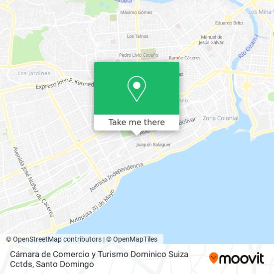 Cámara de Comercio y Turismo Dominico Suiza Cctds map
