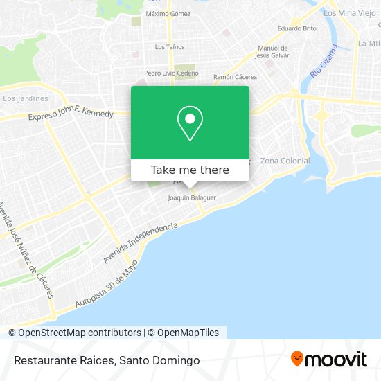Restaurante Raices map