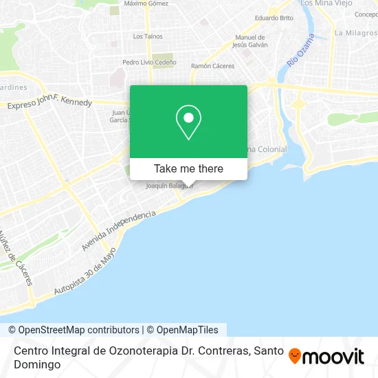 Centro Integral de Ozonoterapia Dr. Contreras map