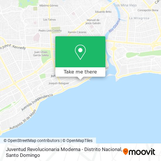 Juventud Revolucionaria Moderna - Distrito Nacional map