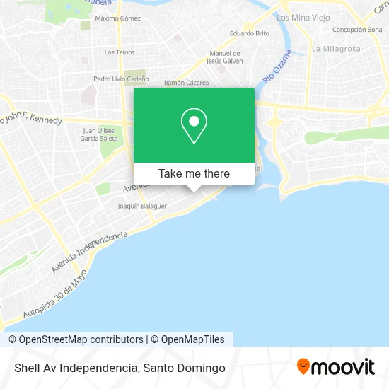 Shell Av Independencia map