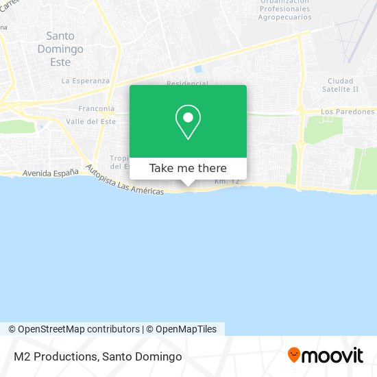 M2 Productions map