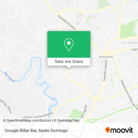 Google Billar Bar map