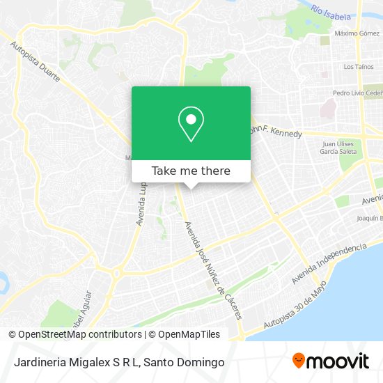 Jardineria Migalex S R L map