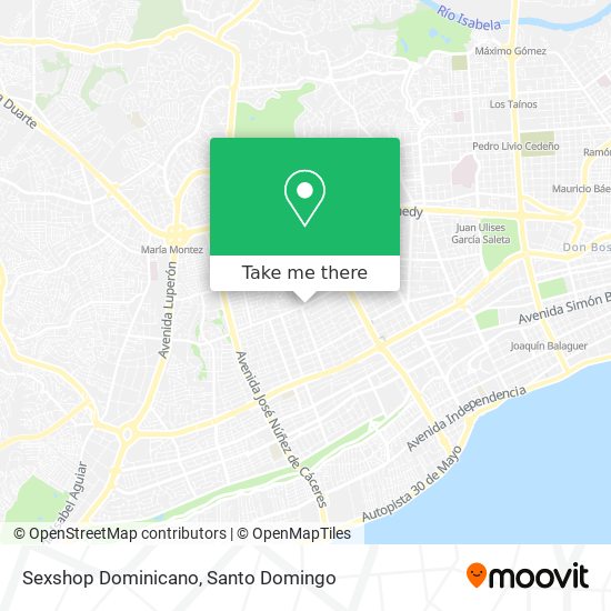 Sexshop Dominicano map