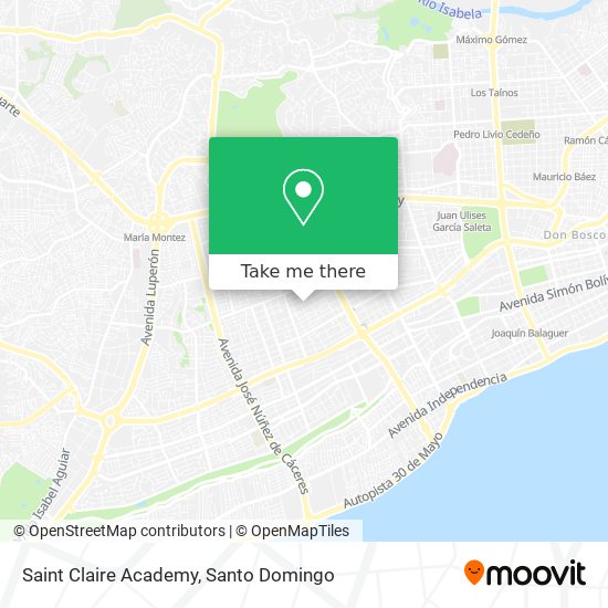 Saint Claire Academy map