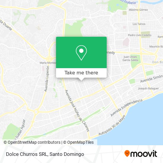 Mapa de Dolce Churros SRL