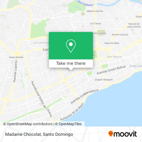 Madame Chocolat map