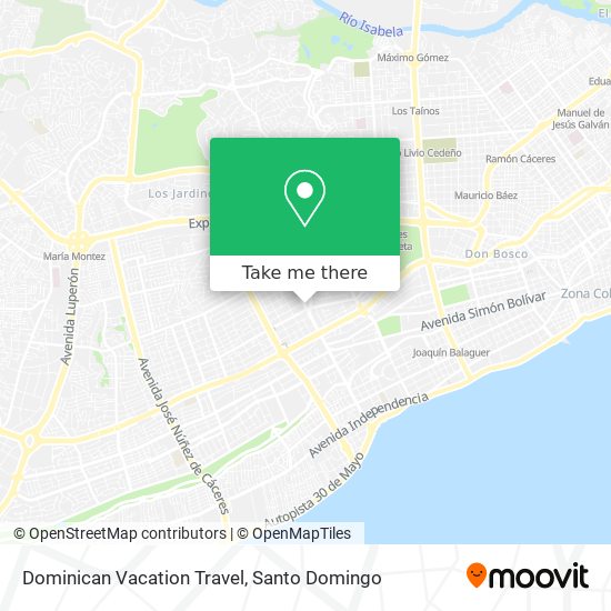 Dominican Vacation Travel map
