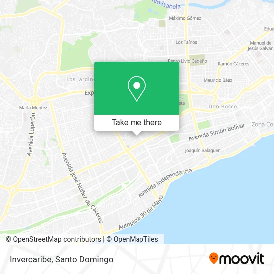 Invercaribe map