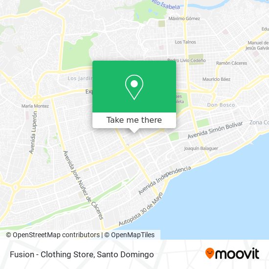 Mapa de Fusion - Clothing Store