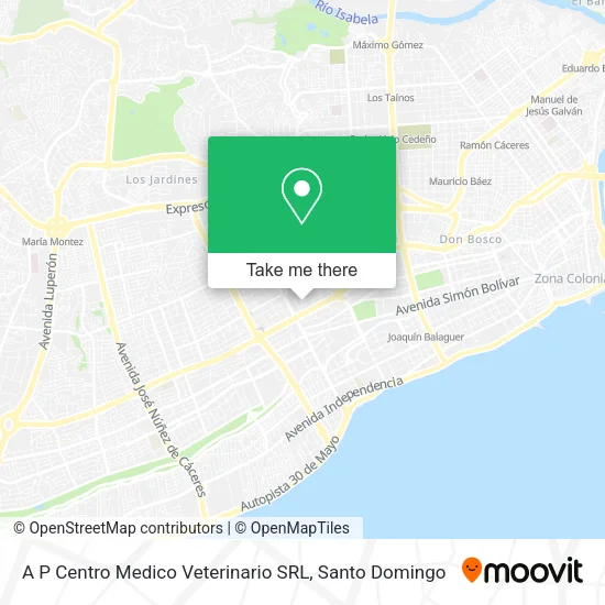 Mapa de A P Centro Medico Veterinario SRL
