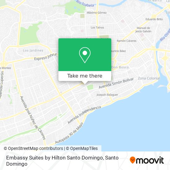 Embassy Suites by Hilton Santo Domingo map