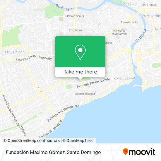 Fundación Máximo Gómez map