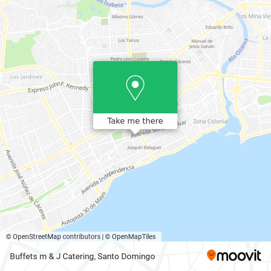 Mapa de Buffets m & J Catering