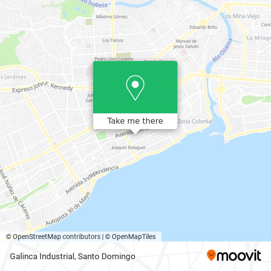 Galinca Industrial map