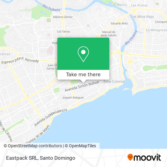 Mapa de Eastpack SRL