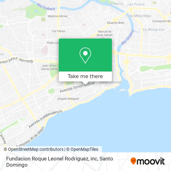 Fundacion Roque Leonel Rodriguez, inc map