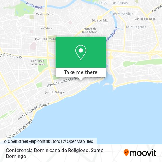Conferencia Dominicana de Religioso map