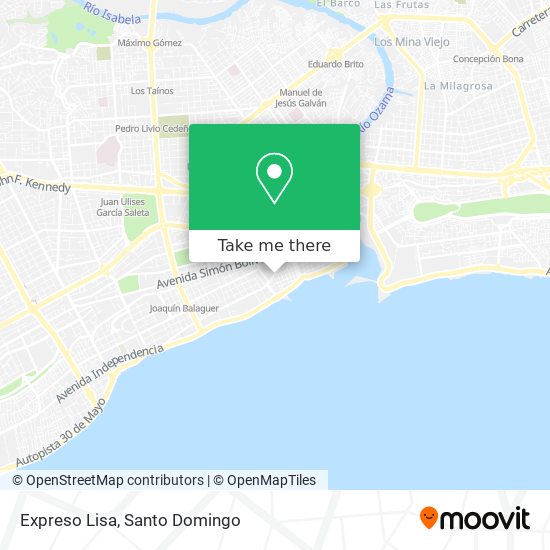 Mapa de Expreso Lisa