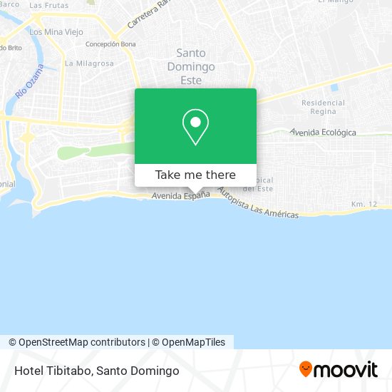 Hotel Tibitabo map