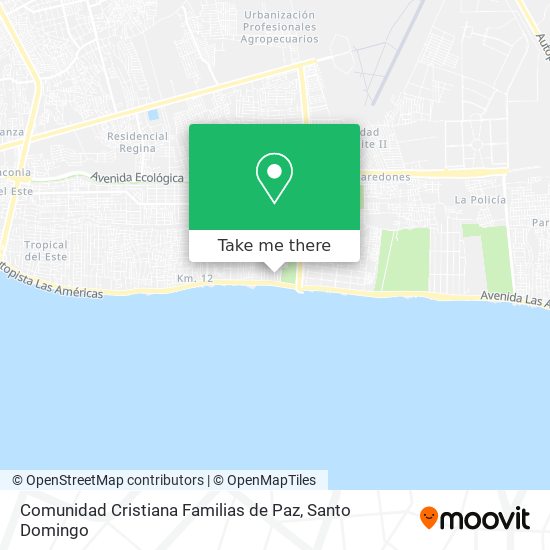 Comunidad Cristiana Familias de Paz map