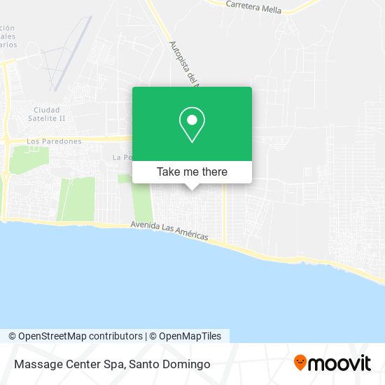 Mapa de Massage Center Spa