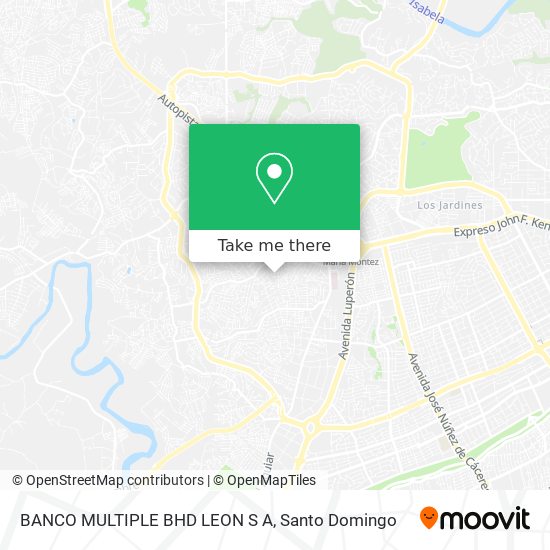 Mapa de BANCO MULTIPLE BHD LEON S A