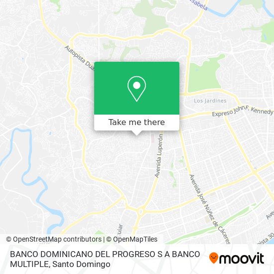 BANCO DOMINICANO DEL PROGRESO S A BANCO MULTIPLE map