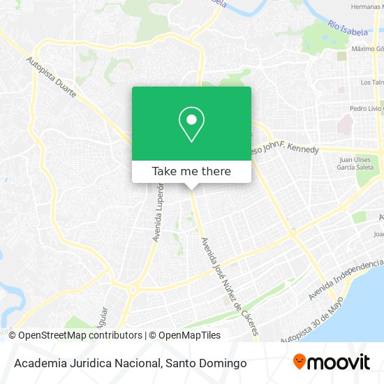 Academia Juridica Nacional map
