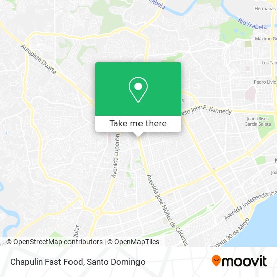 Chapulin Fast Food map