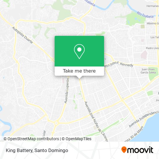 King Battery map
