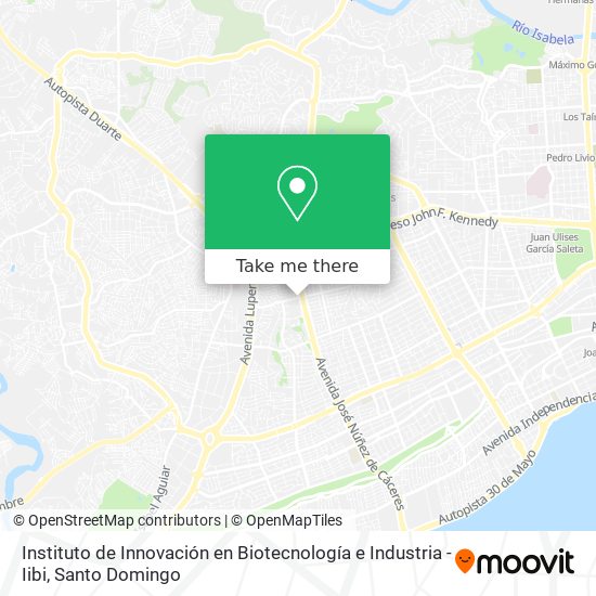 Instituto de Innovación en Biotecnología e Industria - Iibi map