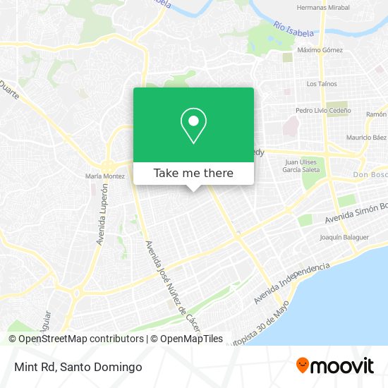 Mapa de Mint Rd