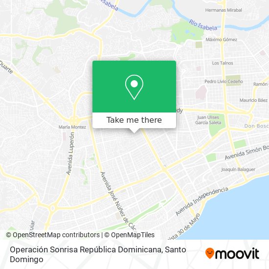 Operación Sonrisa República Dominicana map