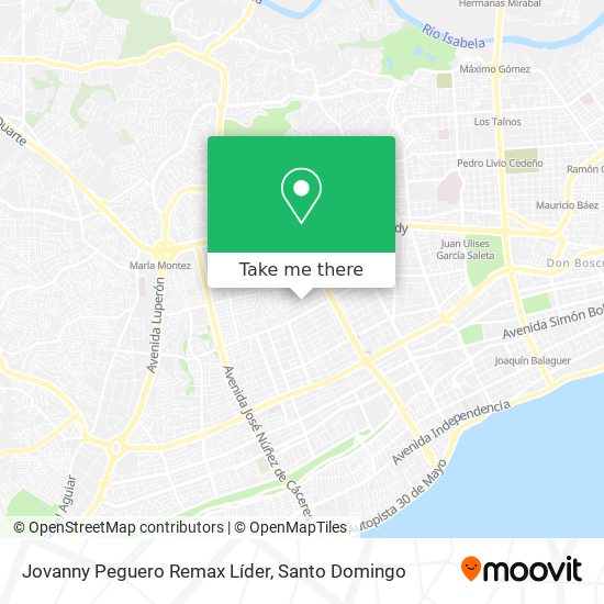 Jovanny Peguero Remax Líder map