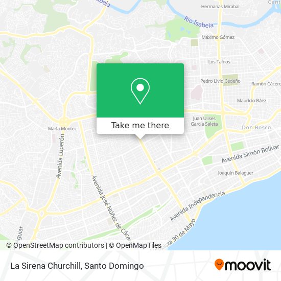 La Sirena Churchill map